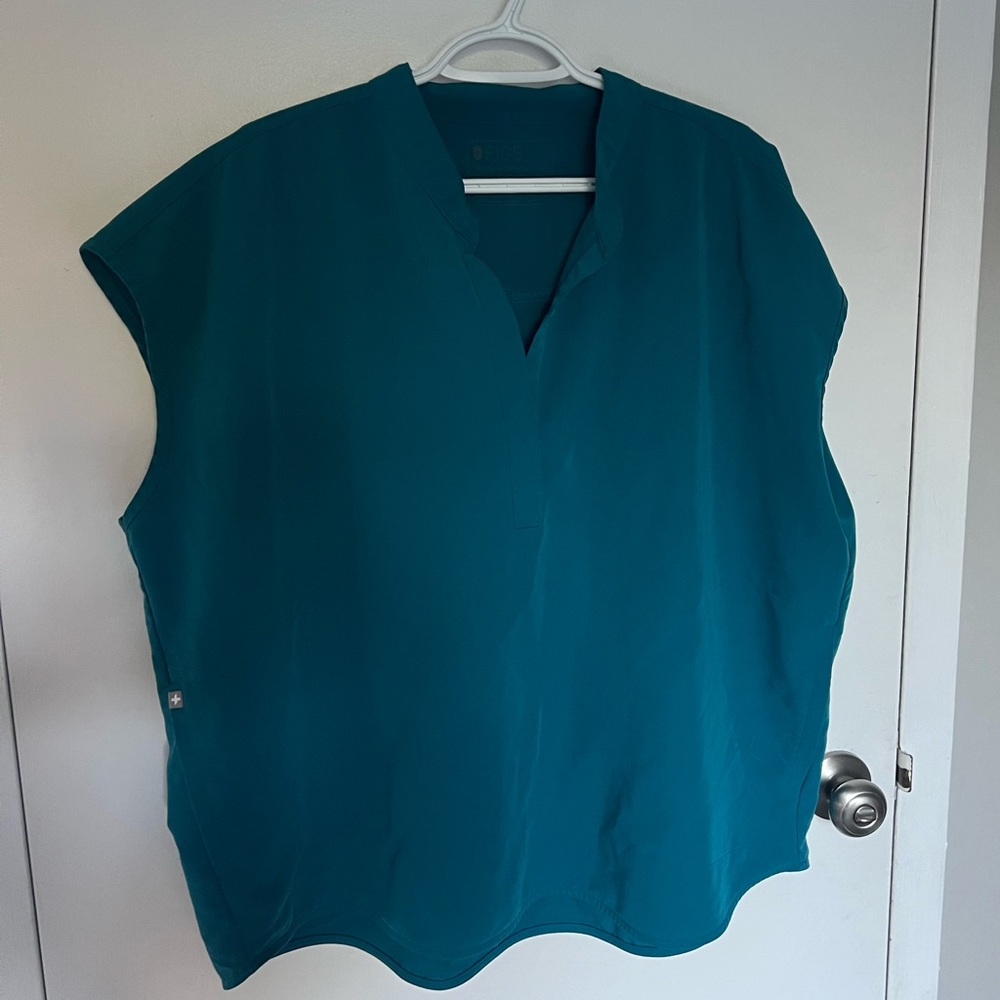 Figs Pacific Blue Rafaela Scrub Top XXL
